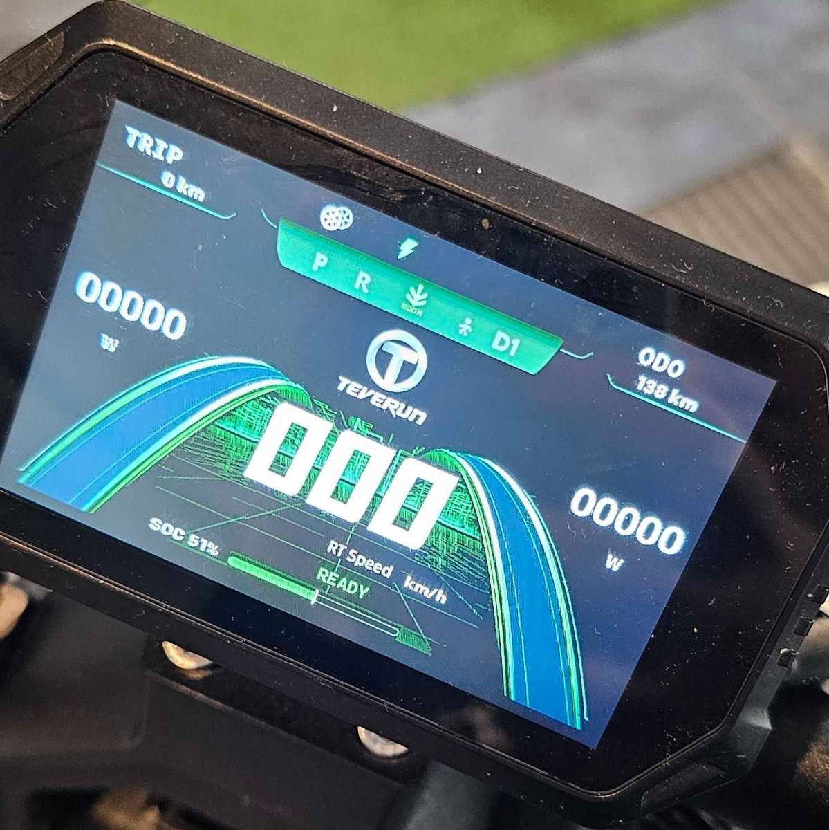TEVERUN TETRA 4 MOTORS ELECTRIC SCOOTER SCREEN DISPLAY Connect