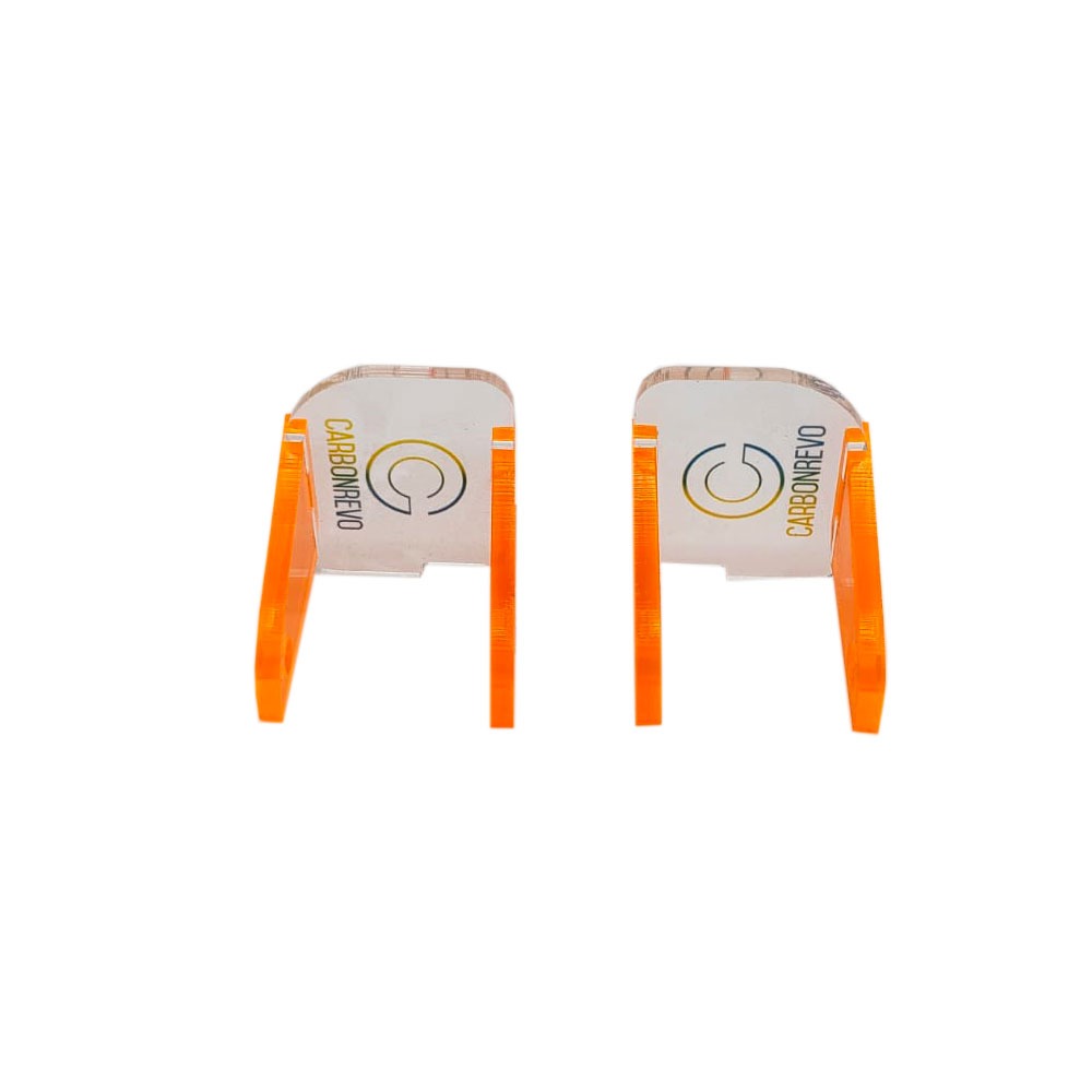 Front Translucent Orange LED Cover Pair Carbonrevo Dualtron Raptor