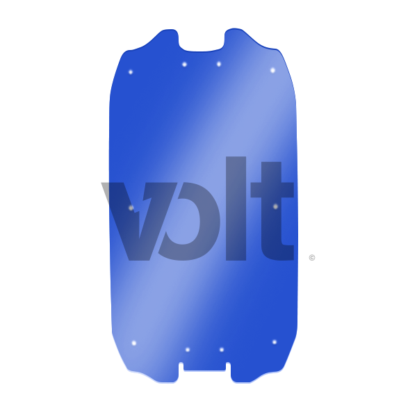 Deck Liner Carbon Revo Dualtron Ultra, 3mm Blue Translucent