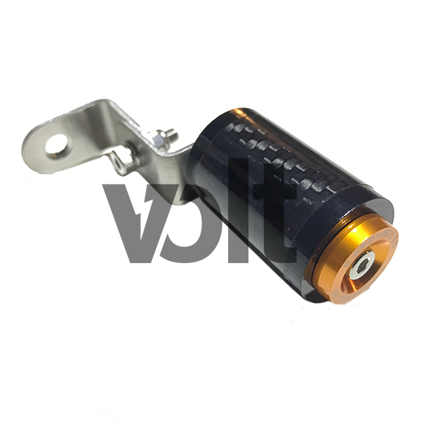 Rear Light Bracket Carbon Revo Orange 1 Pair Universal