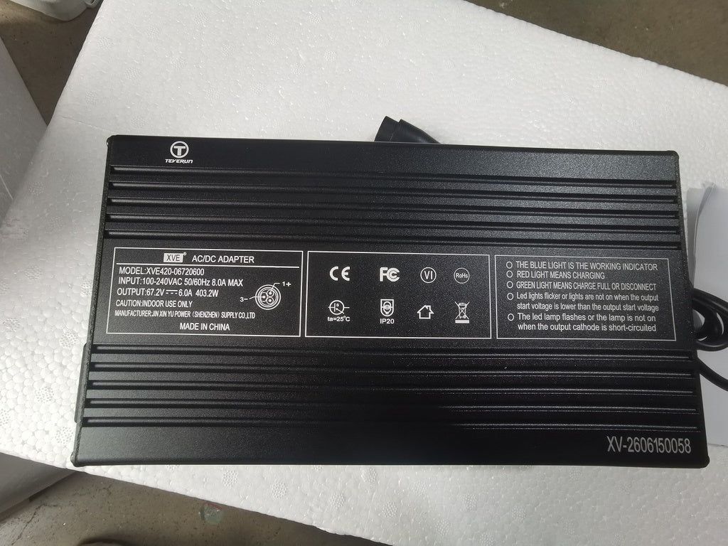 Fast Charger 67.2V 6A Teverun Fighter 10, Teverun Fighter 11, Teverun Mini Pro