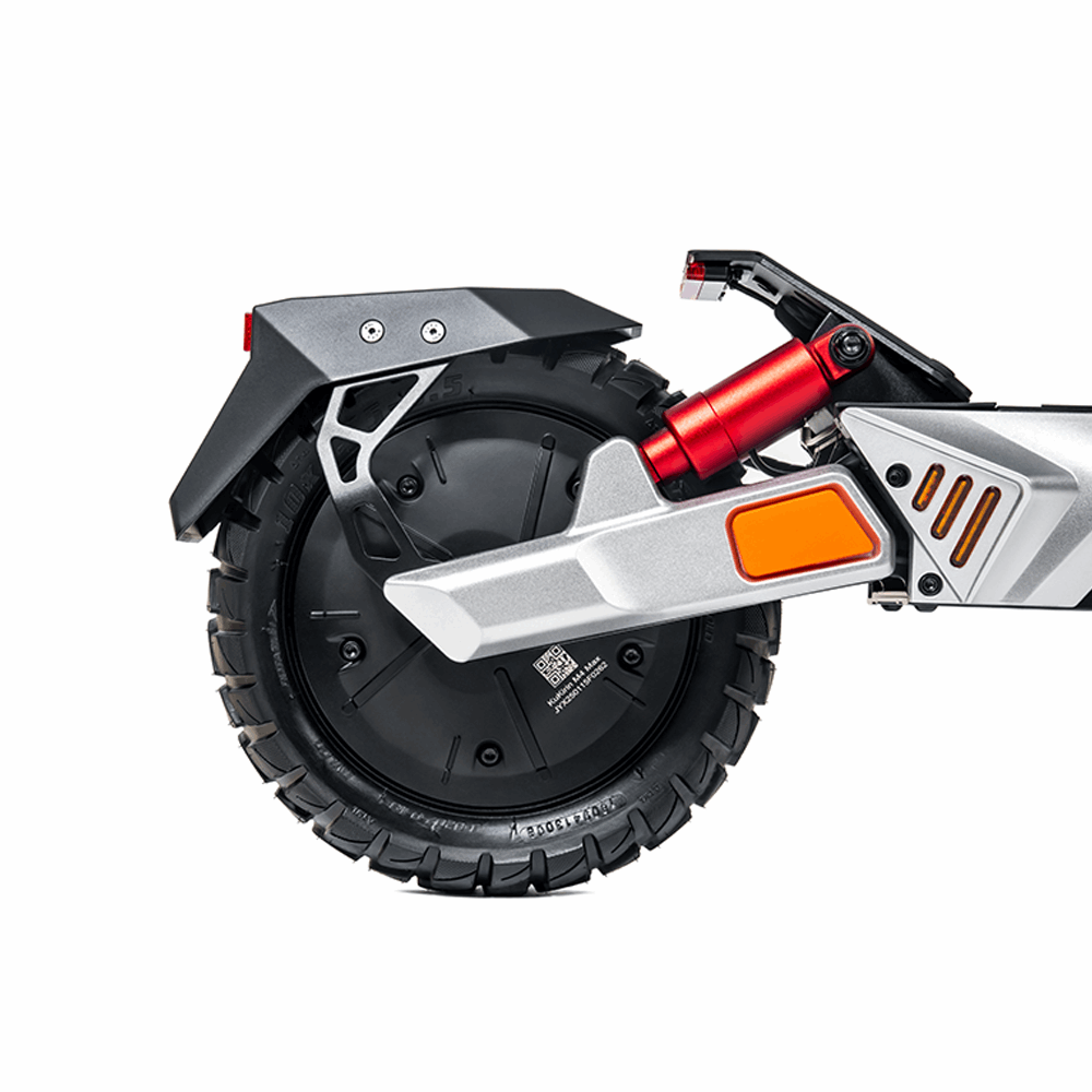 KuKirin M4 Max Electric Scooter - New Model 2025 main image rear 10 inch tubeless tire rear mudguard