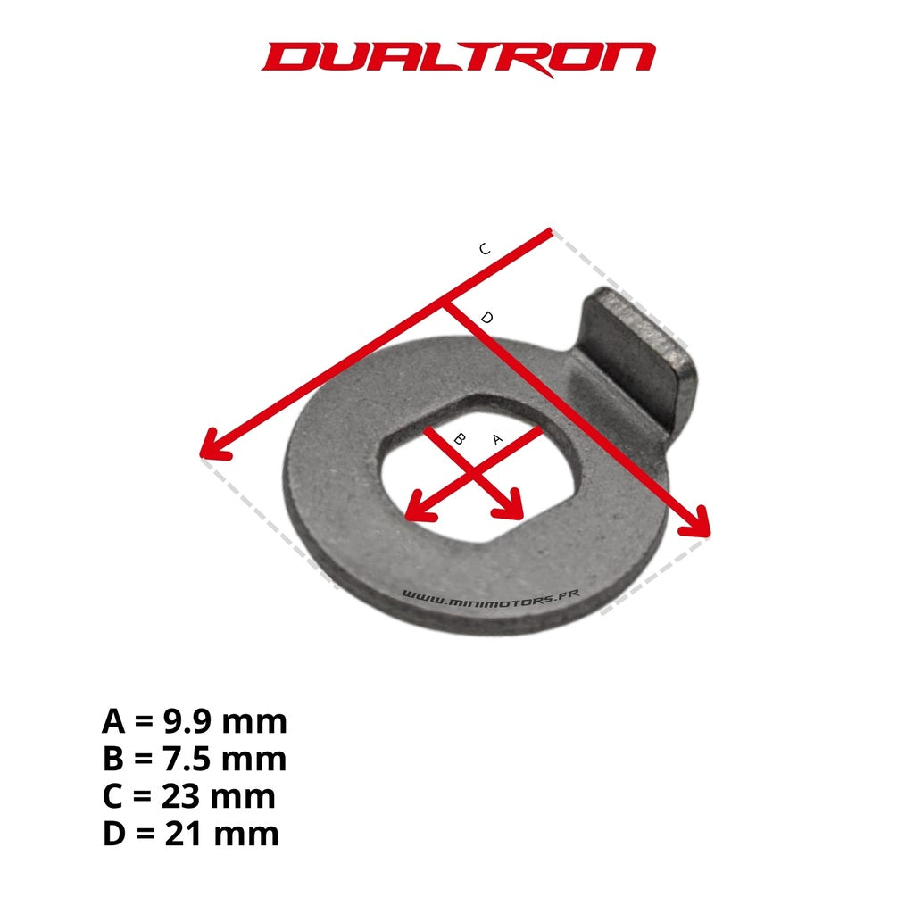 Rear Motor Washer 0 Degree 10*12*9.9 Dualtron