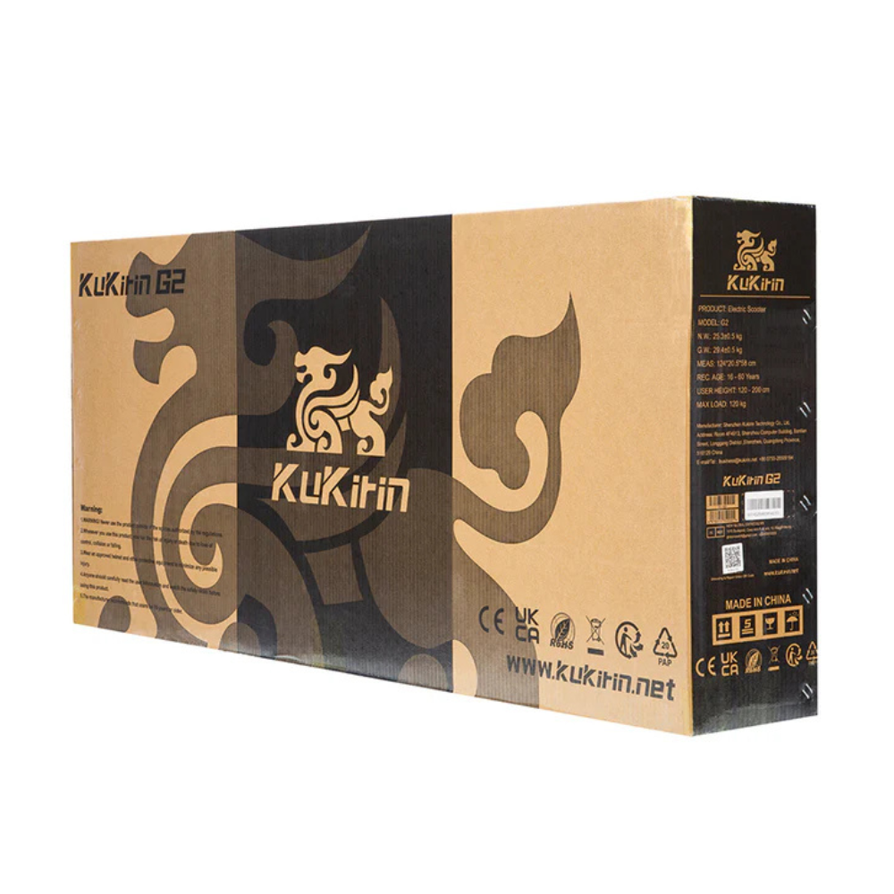 Kukirin G2 Electric Scooter 2026 box package