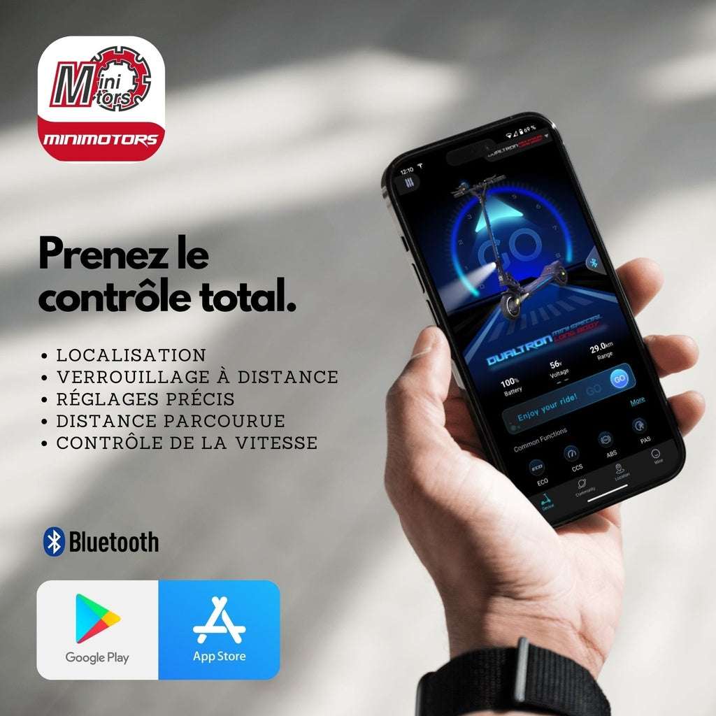 Dualtron Aminia Electric Scooter main image minimotors application bluetooth