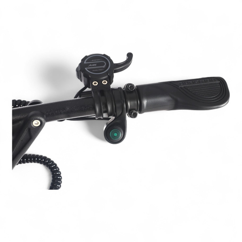 Dualtron Sonic Alien Electric Scooter scooter handlebar with controls on a white background