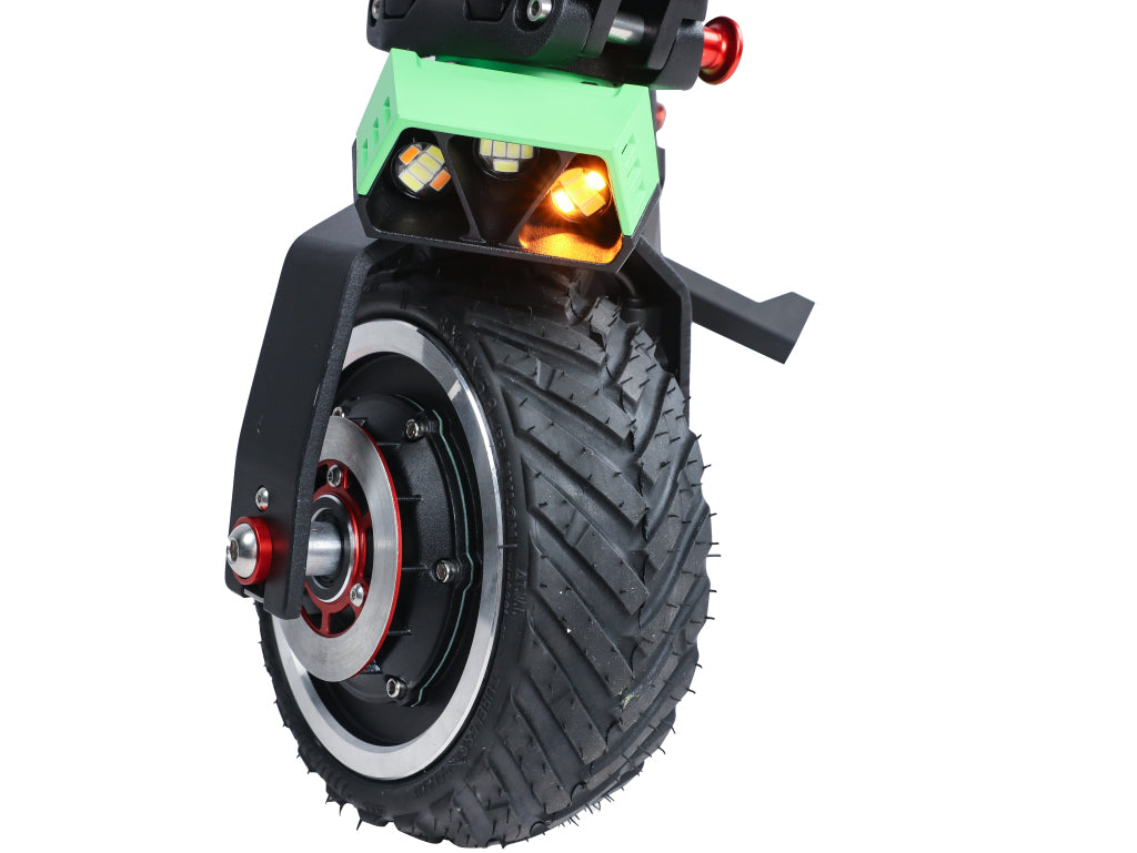 Dualtron Sonic Pro Electric Scooter green blinker