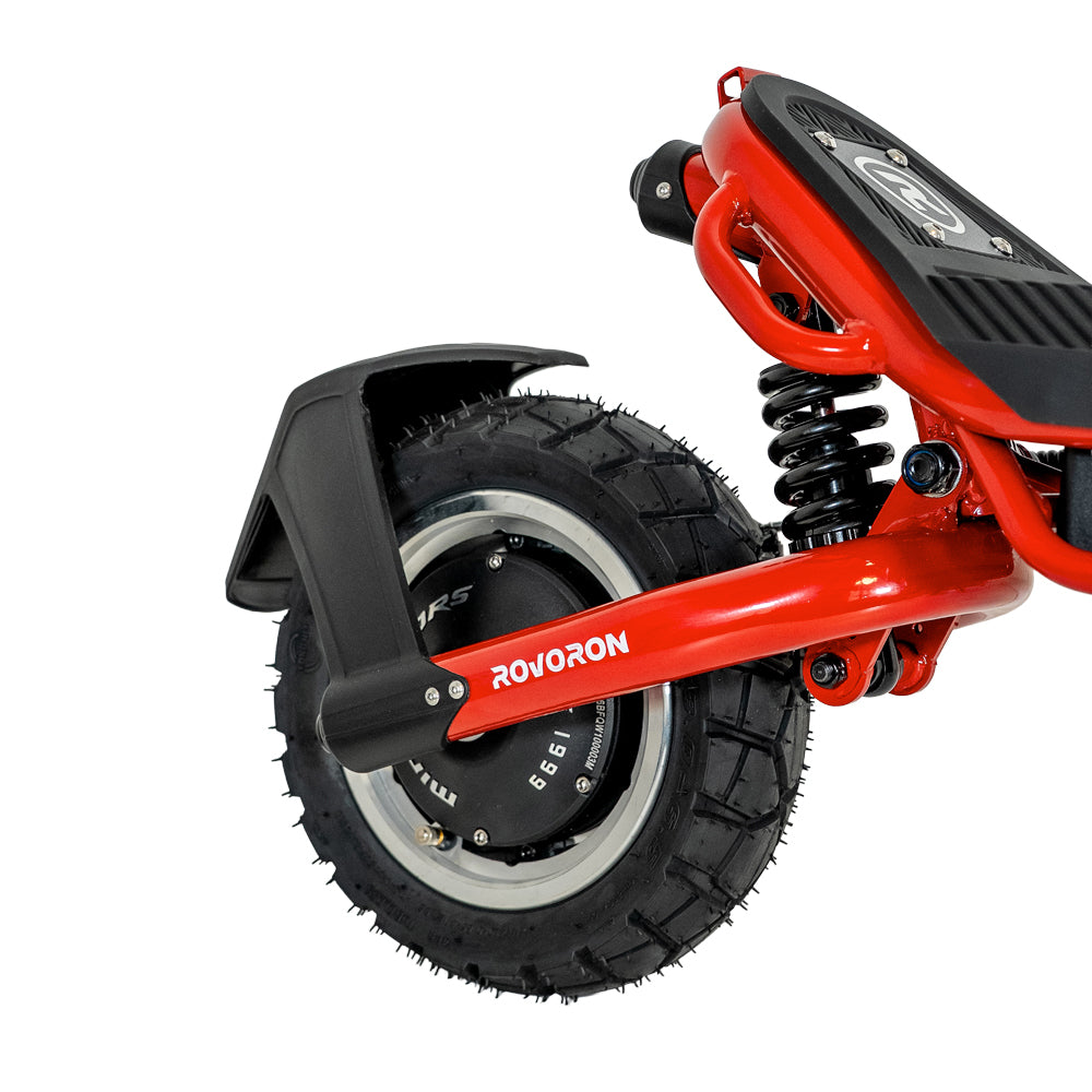 Rovoron R5 pro Electric Scooter red rear wheel, motor