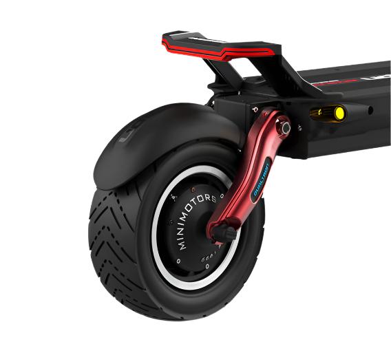 DUALTRON ACHILLEUS ELECTRIC SCOOTER red rear wheel