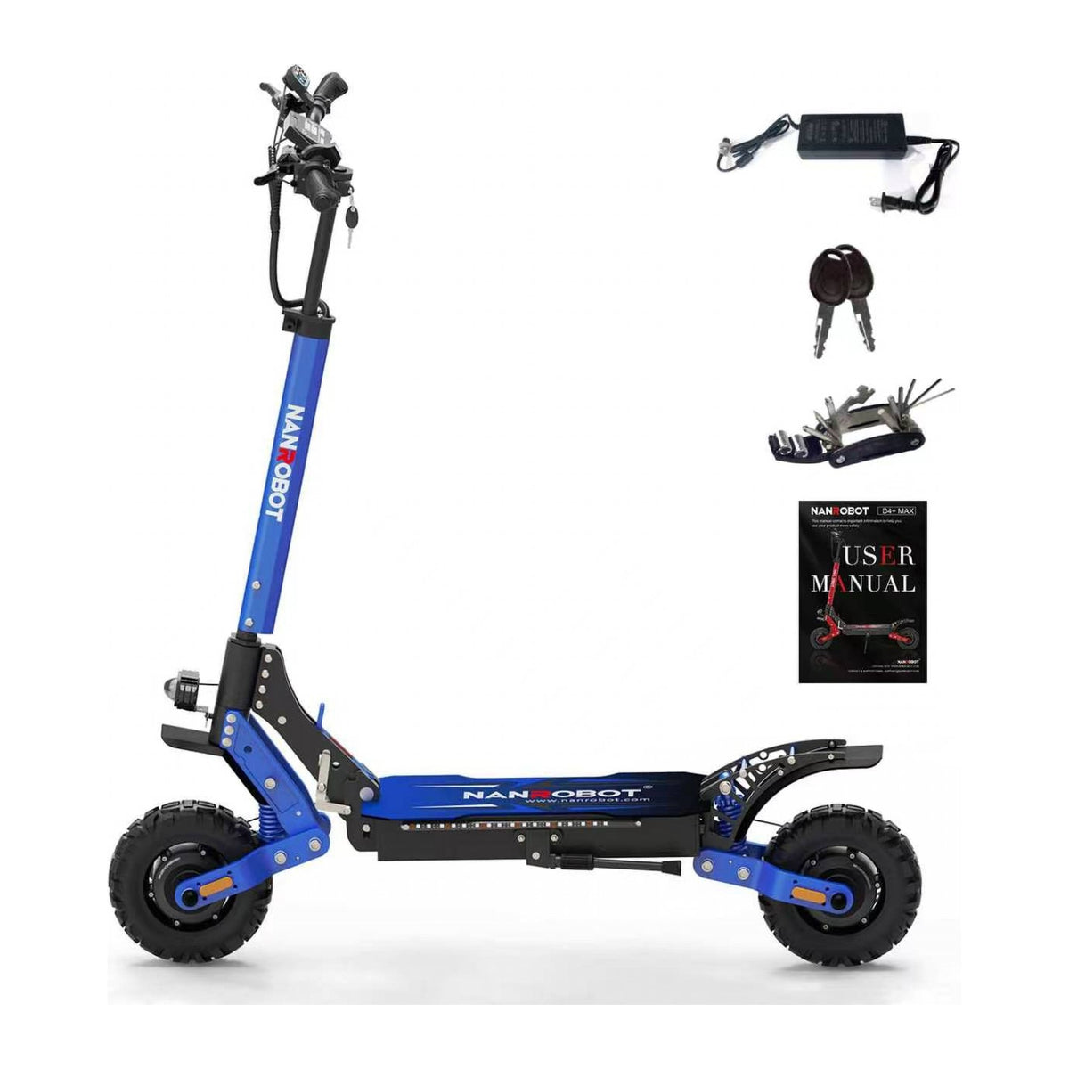 NANROBOT D4+MAX Blue with accessories