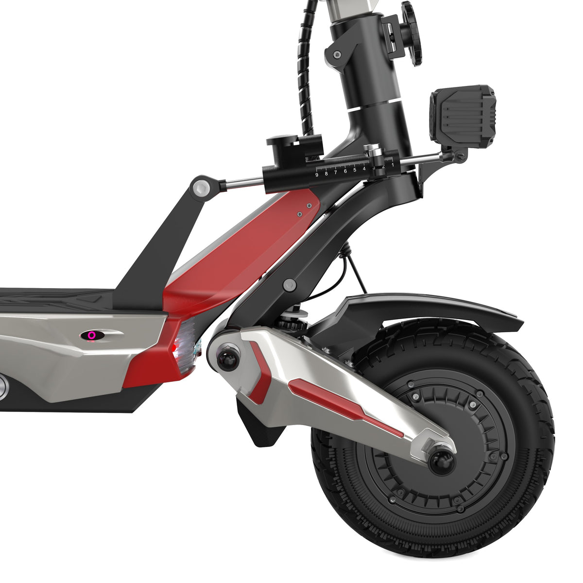 NANROBOT N6 72V Silver Red electric scooter