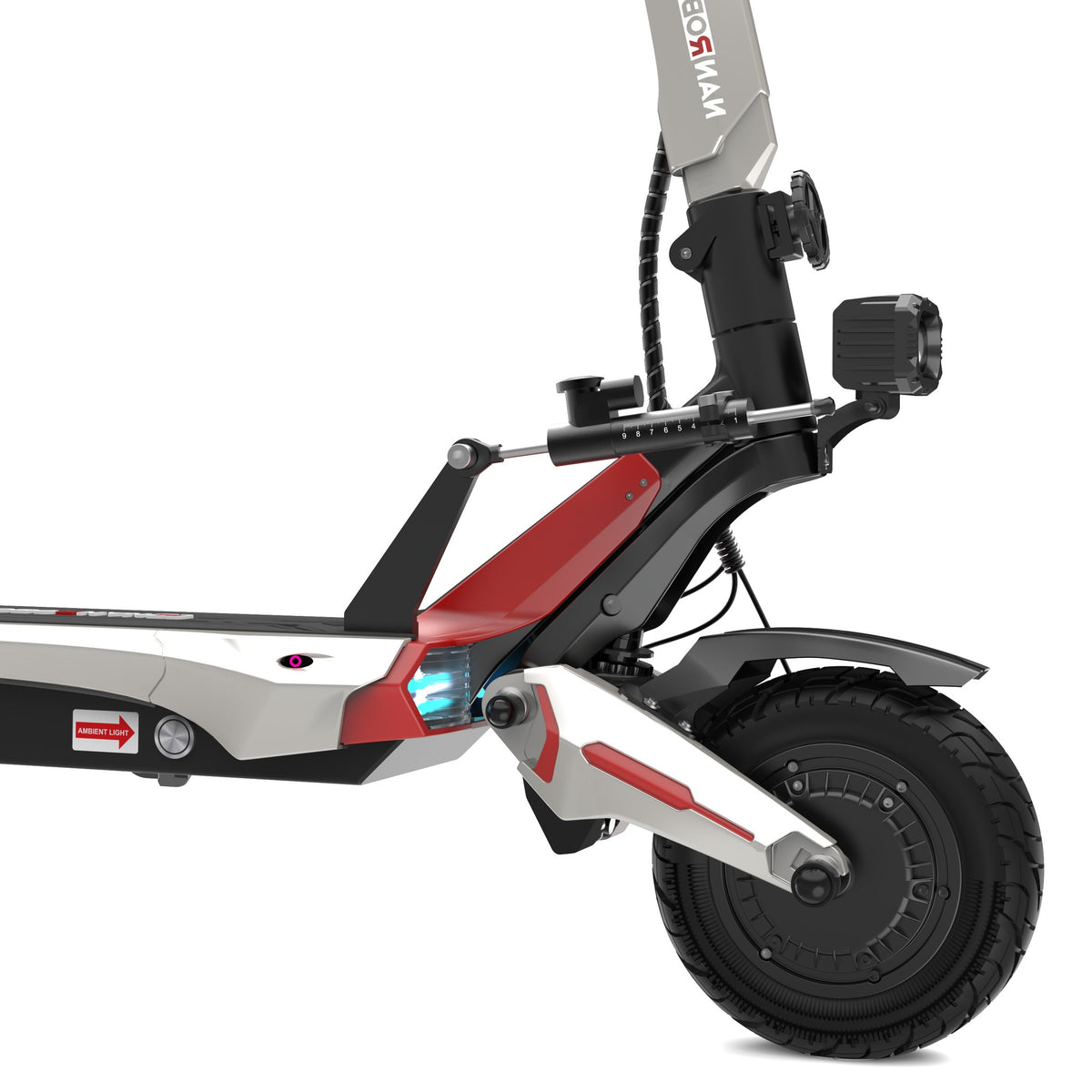 NANROBOT N6 72V Silver Red electric scooter