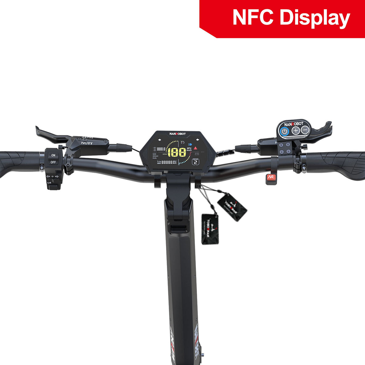 NANROBOT N6 72V Silver Red electric scooter
