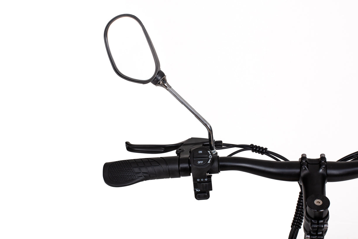 kukirin c1 pro electric scooter handlebar with mirror on a white background
