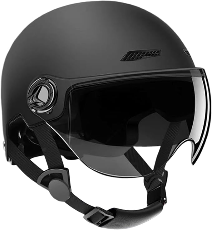 Black helmet with visor on a white background - VEPACE
