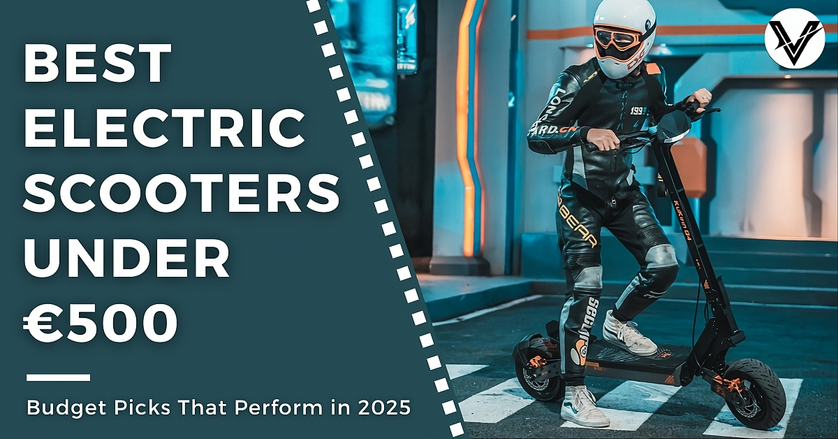 best electric scooter under 500 euros, rider on kukirin g2 electric scooter