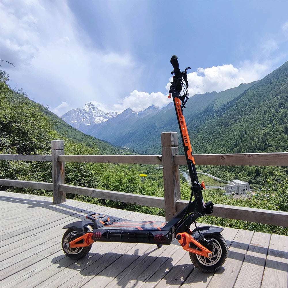KuKirin G3 Pro Electric Scooter main image scooter on mountain platform luxury scooter image