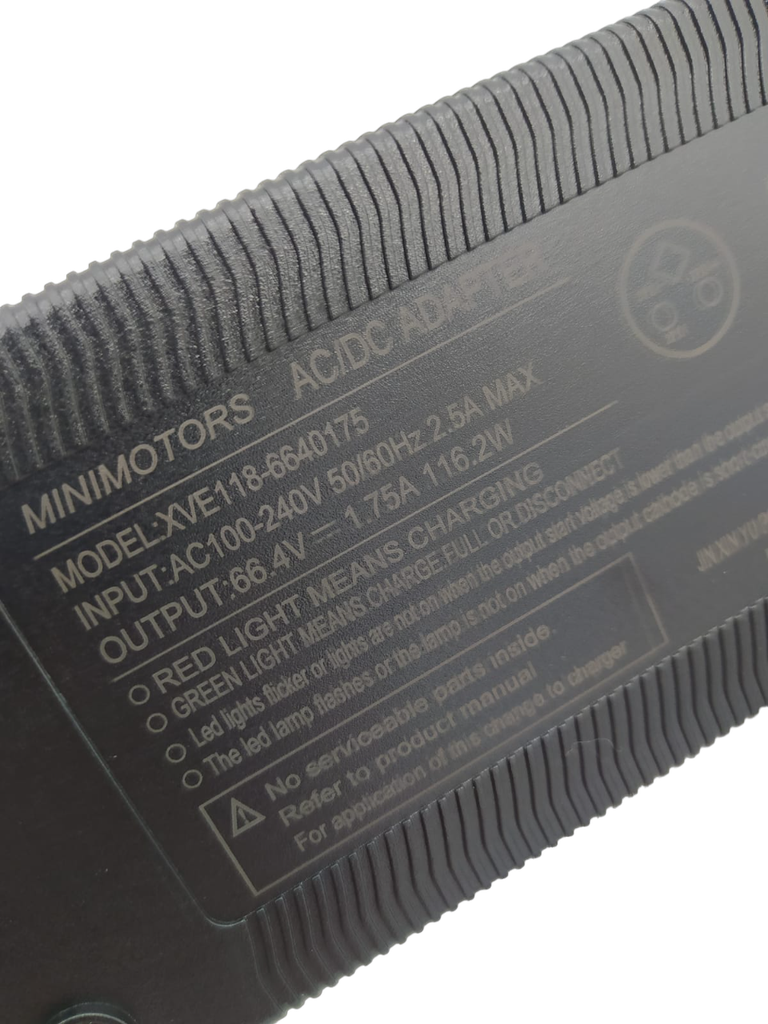 Charger Dualtron, Teverun 66.4V 1.75A V2 Connector LP16-3P