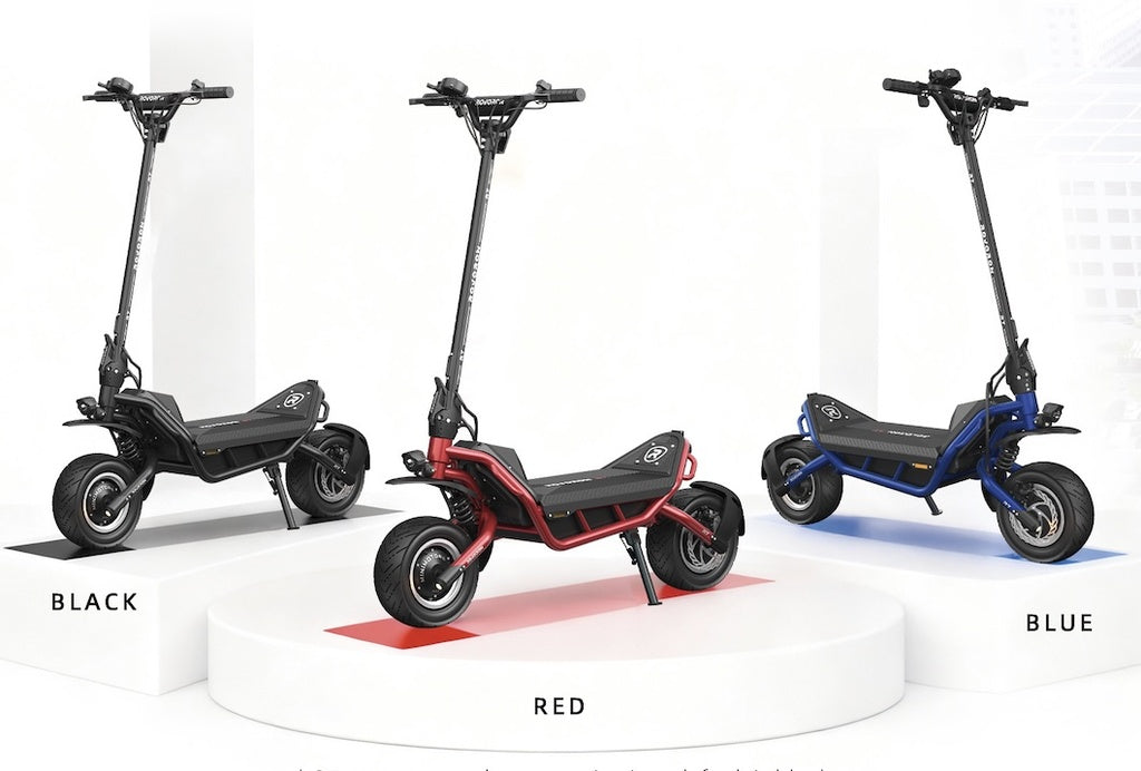 Rovoron R7, R7 Pro Electric Scooter, black, blue, red
