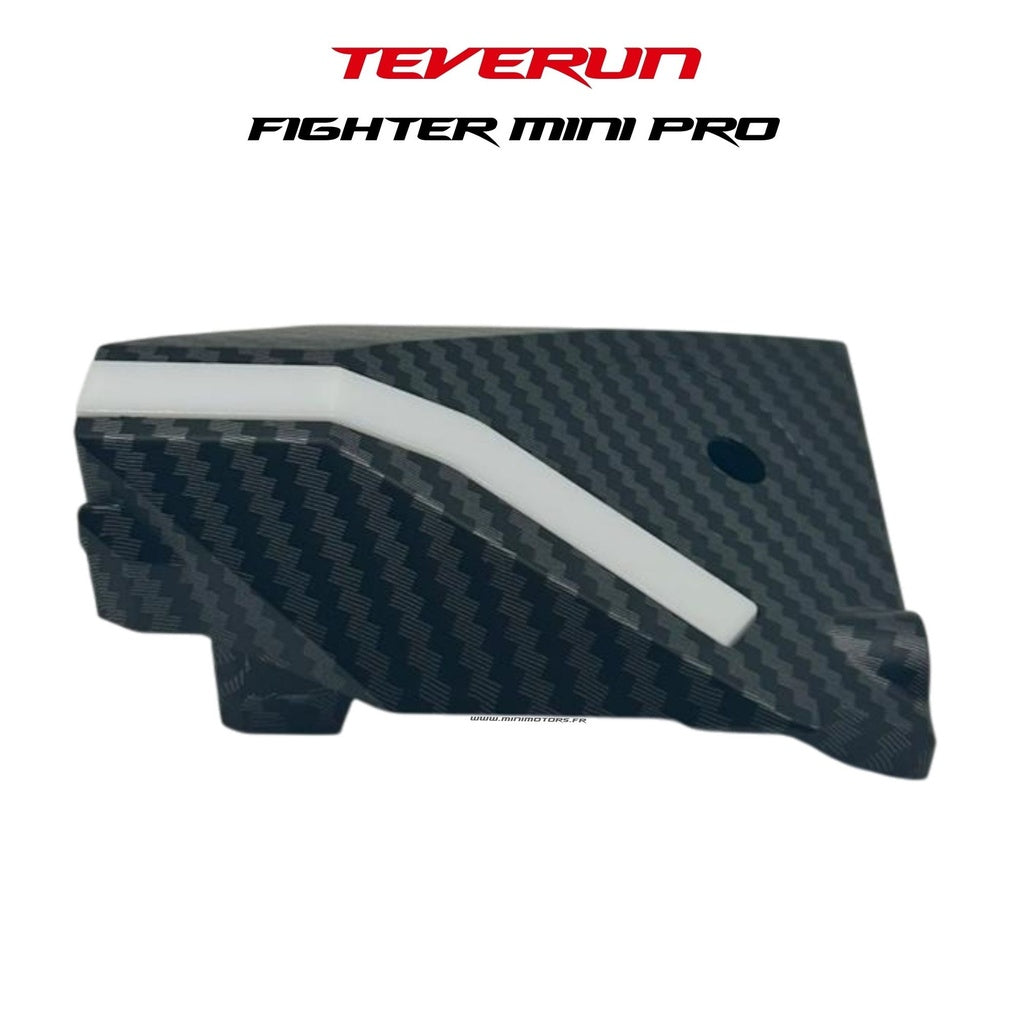 LED Deck Protection Cover Teverun Fighter Mini Pro 2025, Mini 2026 Front Left and Rear Right Carbon Effect