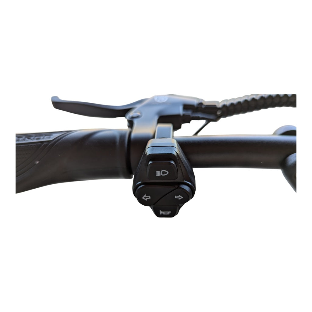 Rovoron R7, R7 Pro Electric Scooter, brake handle, turn signals, horn, light buttons, hand grip