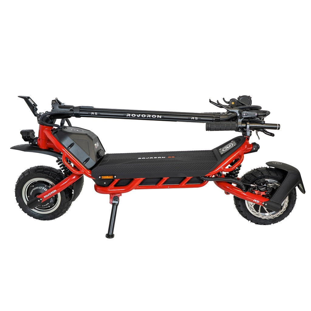 Rovoron R5 pro Electric Scooter red folded