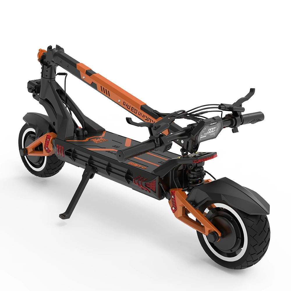 KuKirin G3 Pro Electric Scooter main image folded position scooter convenient position control screen dashboard show 