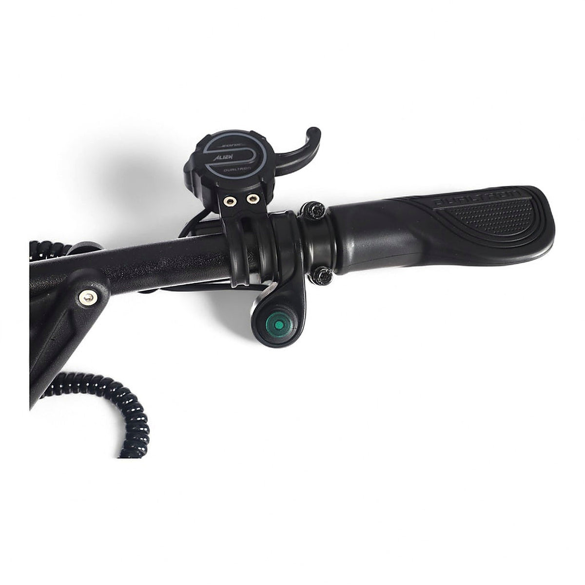 Dualtron Sonic Alien Electric Scooter scooter handlebar with controls on a white background