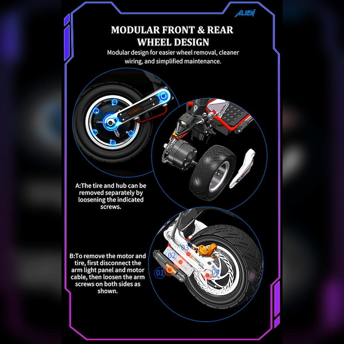 Dualtron Sonic Alien Electric Scooter