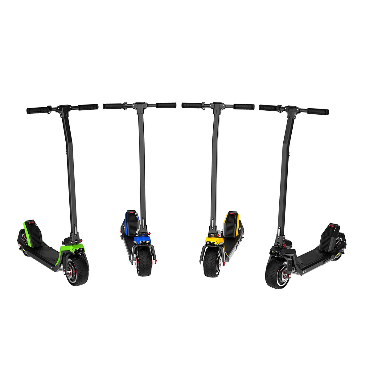 Dualtron Sonic Pro Electric Scooter all colors blue yellow black green