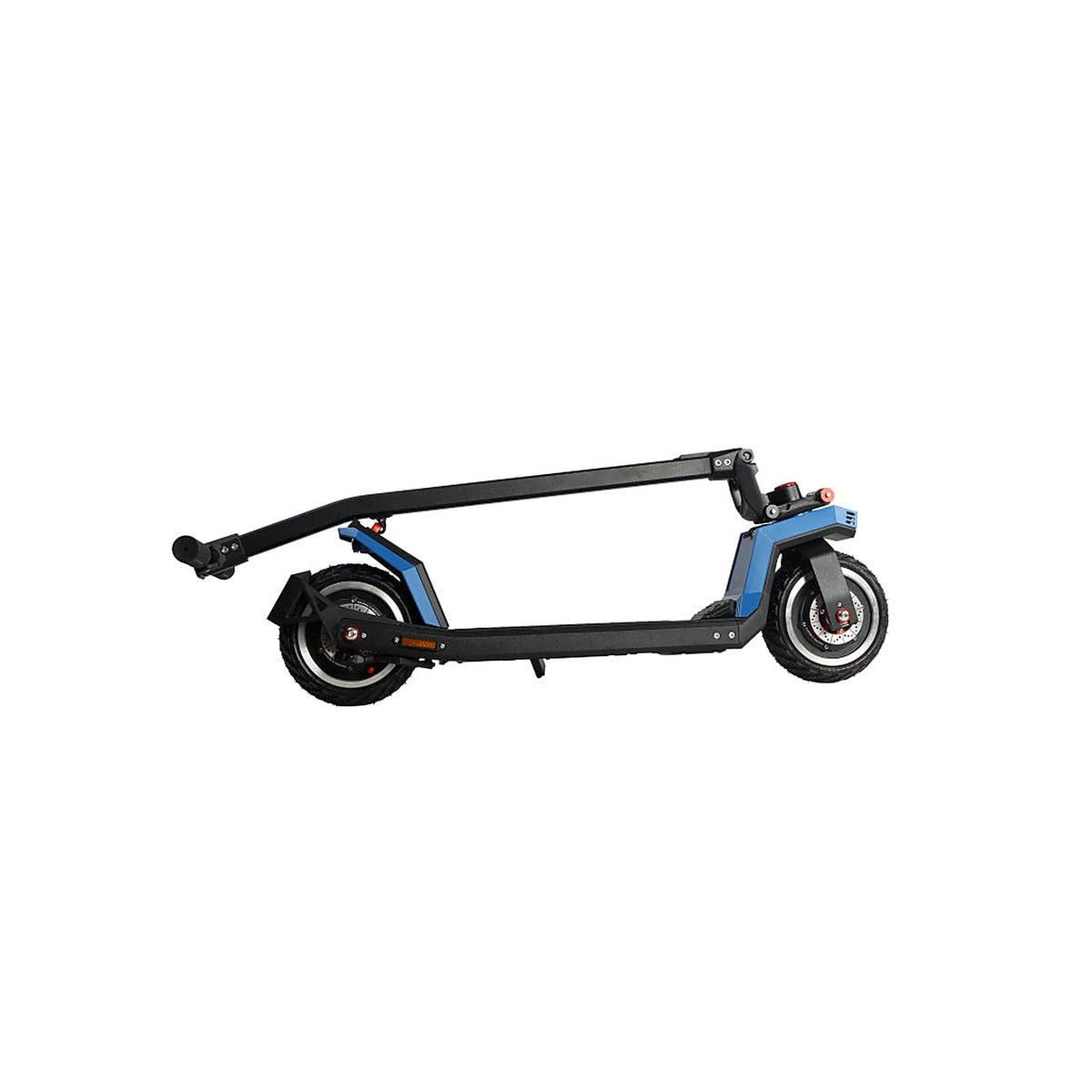 Dualtron Sonic Pro Electric Scooter blue folded