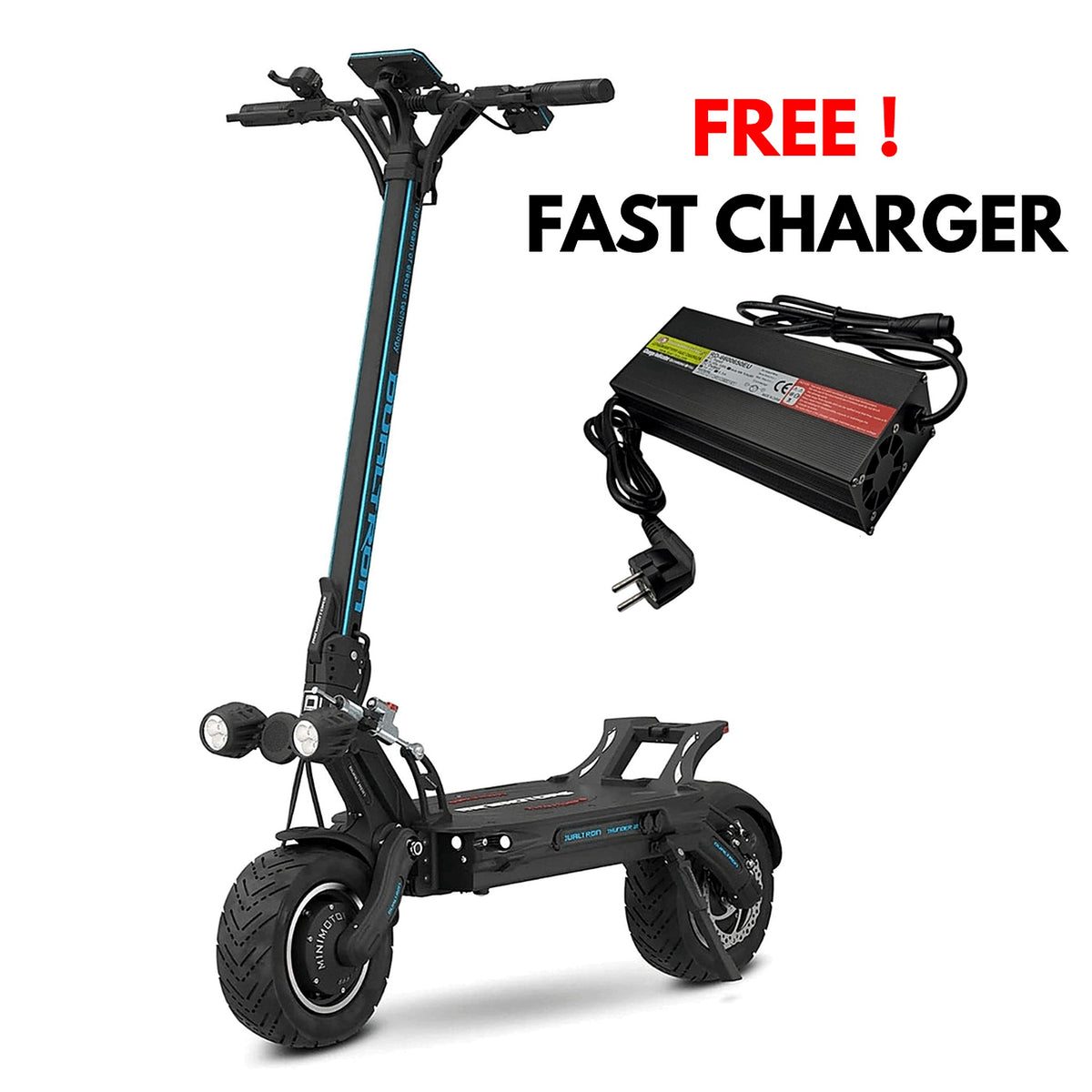 Dualtron Thunder 3 Electric Scooter free fast charger