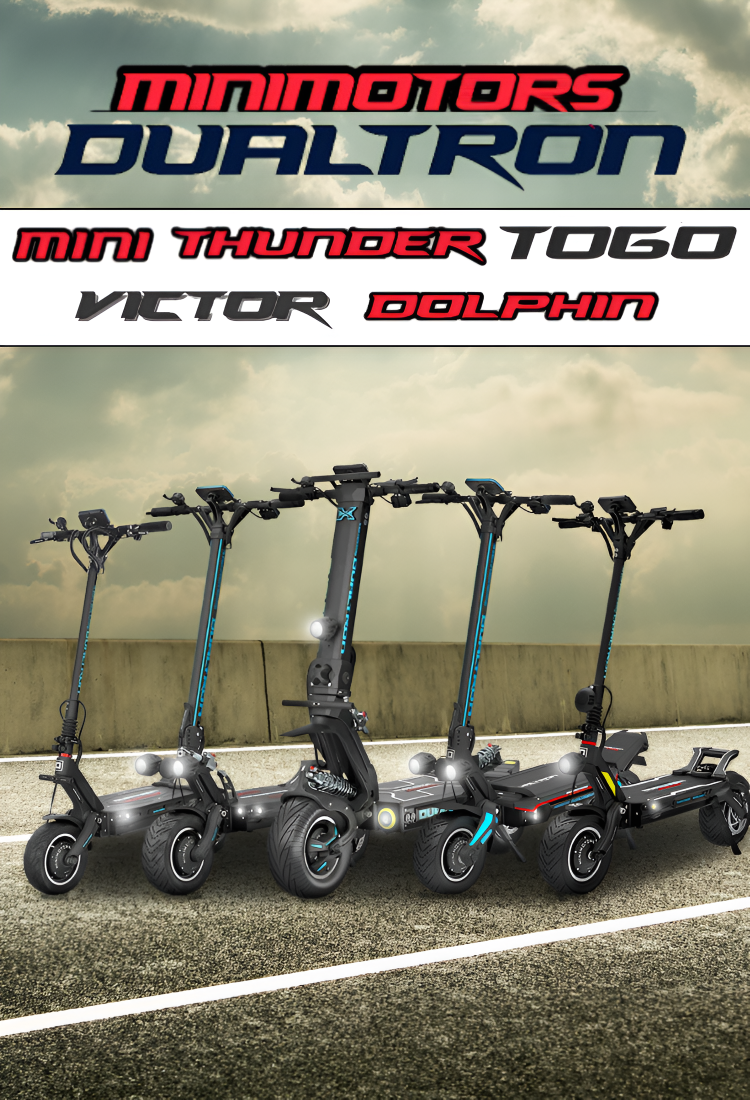 Electric scooters Minimotors Dualtron models.