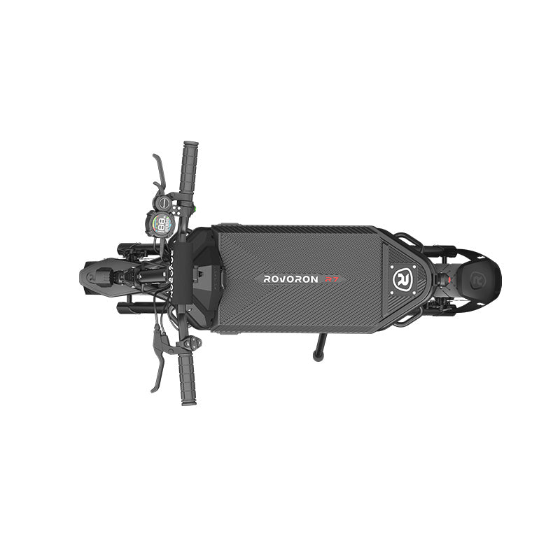Rovoron R7, R7 Pro Electric Scooter, deck, handlebar, black