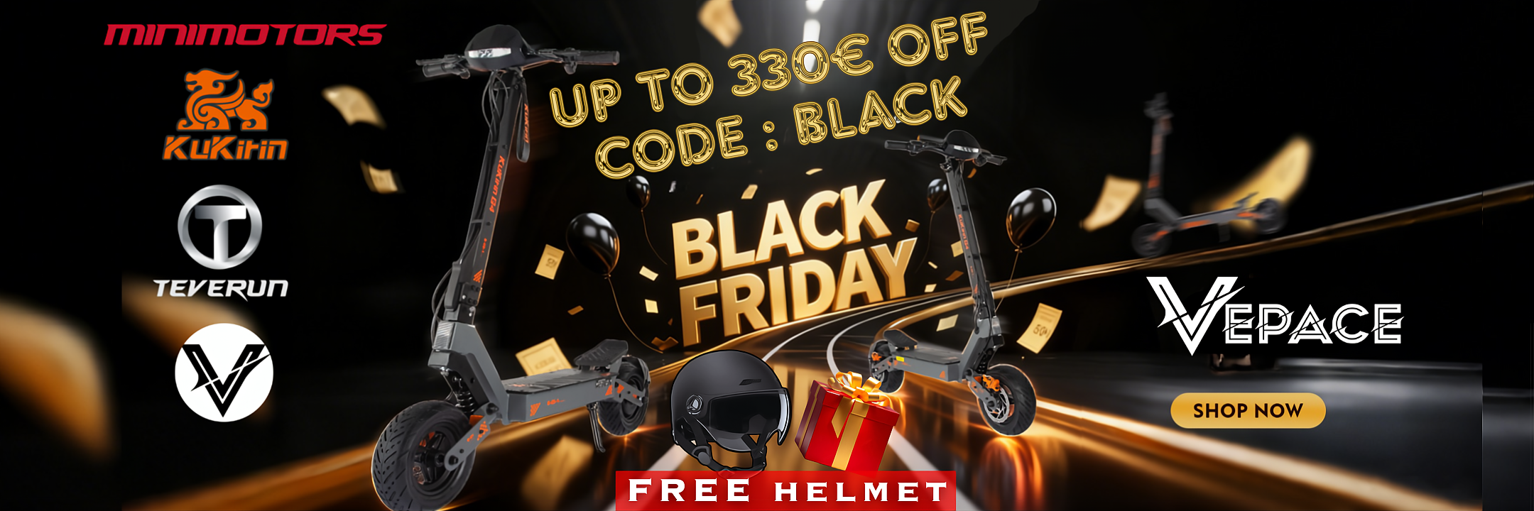 Black Friday kukirin dualtron teverun promotion discount