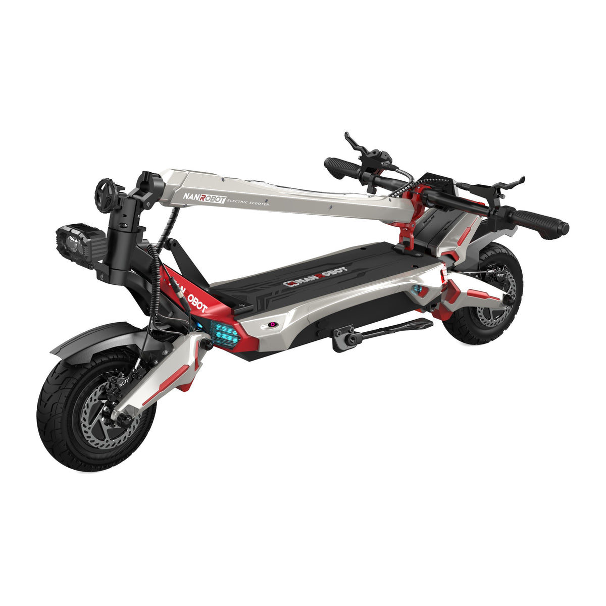 NANROBOT N6 72V Silver Red electric scooter