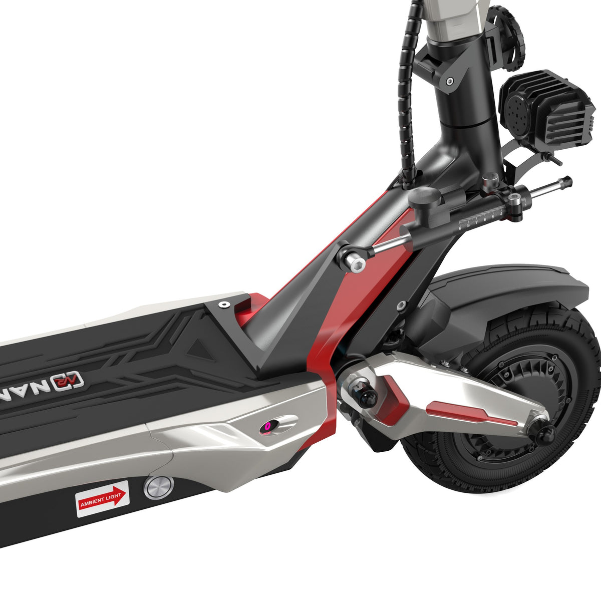 NANROBOT N6 72V Silver Red electric scooter