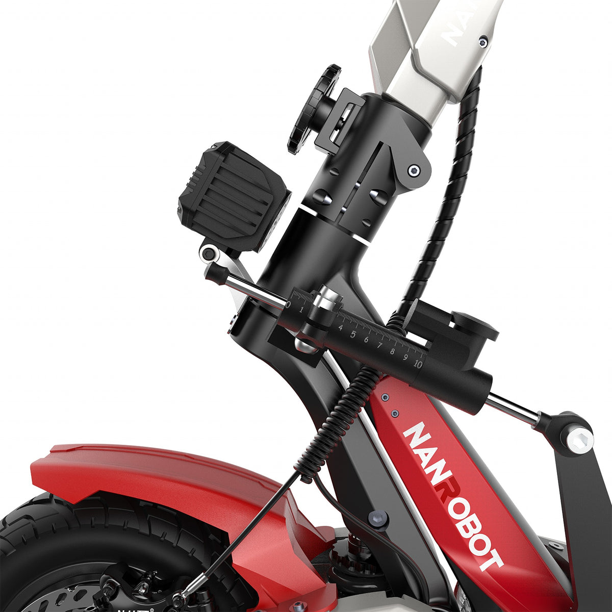 NANROBOT N6 72V Silver Red electric scooter